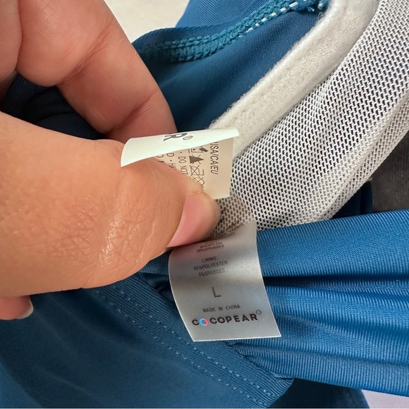 Cocopear Women’s Blue Sweetheart Swimdress Size L - Picture 6 of 7